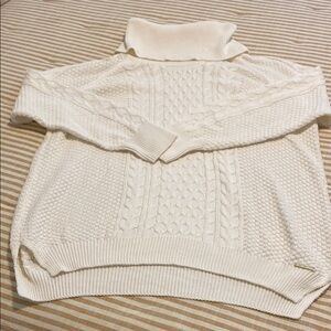 MICHAEL Michael Kors Cream Turtleneck Sweater